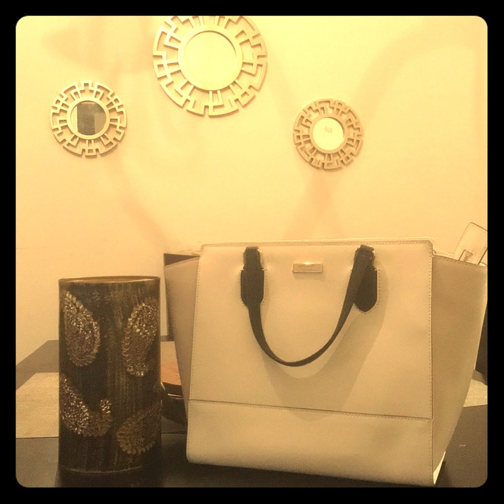 Never used Kate spade white leather bag